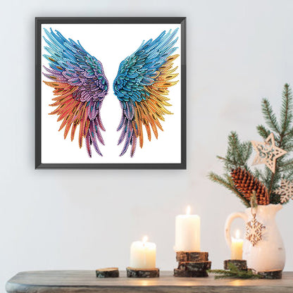 Colorful Wings - Special Shaped Drill Diamond Painting 30*30CM