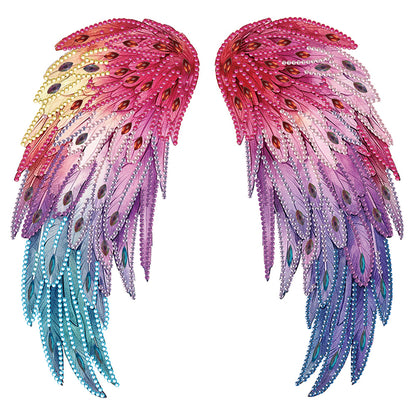 Colorful Wings - Special Shaped Drill Diamond Painting 30*30CM