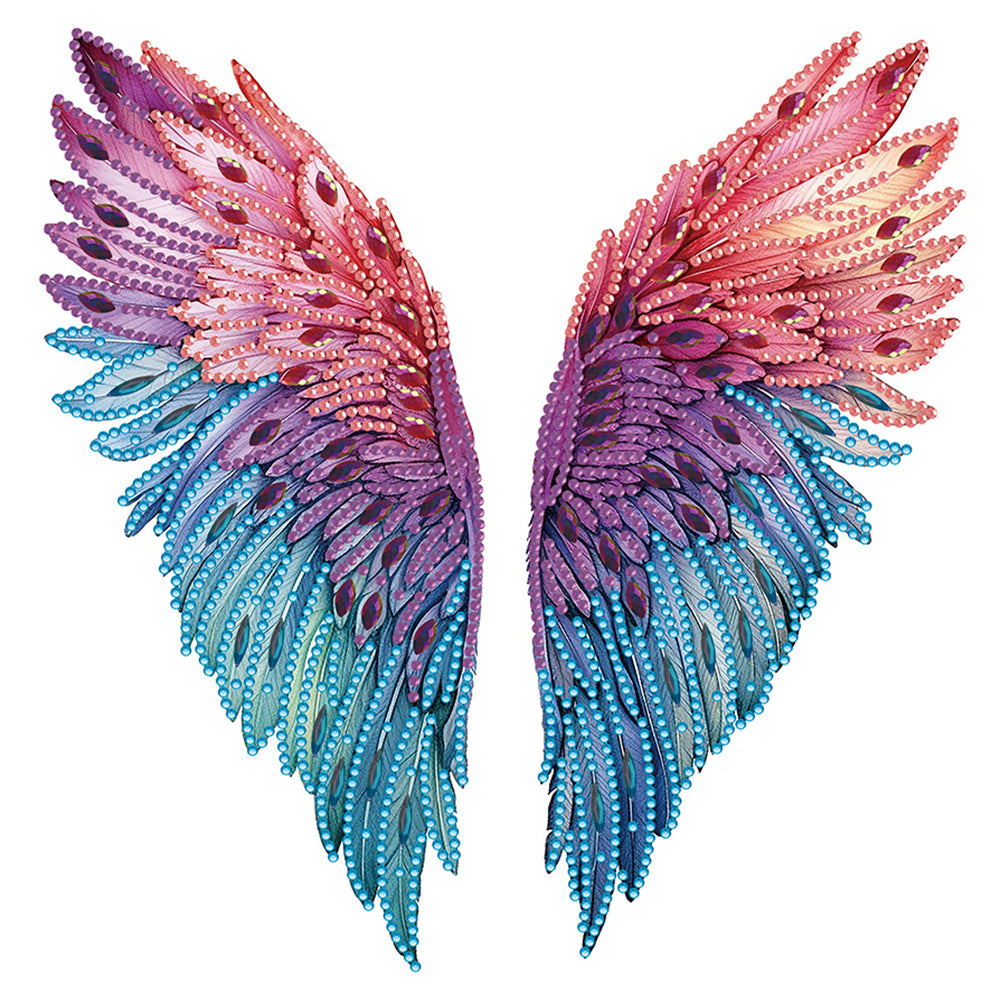 Colorful Wings - Special Shaped Drill Diamond Painting 30*30CM