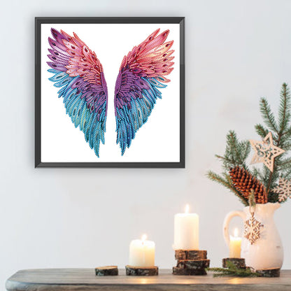 Colorful Wings - Special Shaped Drill Diamond Painting 30*30CM