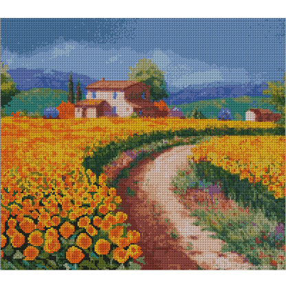 Garden Shed Three - 14CT Stamped Cross Stitch 44*40CM(Joy Sunday)