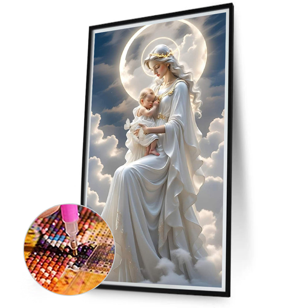 Our Lady Of Angels - Full Round Drill Diamond Painting 40*70CM