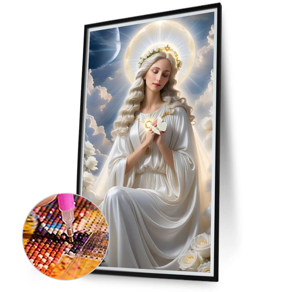 Our Lady Of Angels - Full Round Drill Diamond Painting 40*70CM