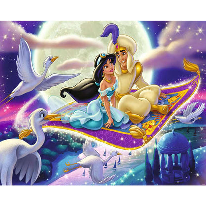 Prince Aladdin And Princess Jasmine - Full Round Drill Diamond Painting 50*40CM