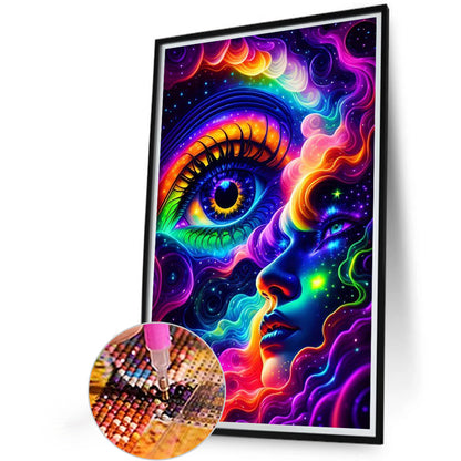 Colorful Cloud Eyes - Full Round Drill Diamond Painting 40*65CM
