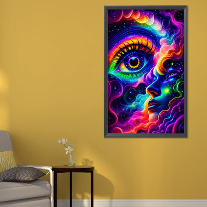 Colorful Cloud Eyes - Full Round Drill Diamond Painting 40*65CM