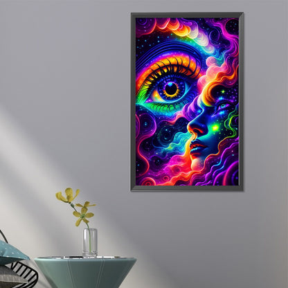 Colorful Cloud Eyes - Full Round Drill Diamond Painting 40*65CM