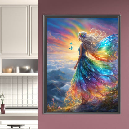 Butterfly Angel - Full Round Drill Diamond Painting 50*65CM