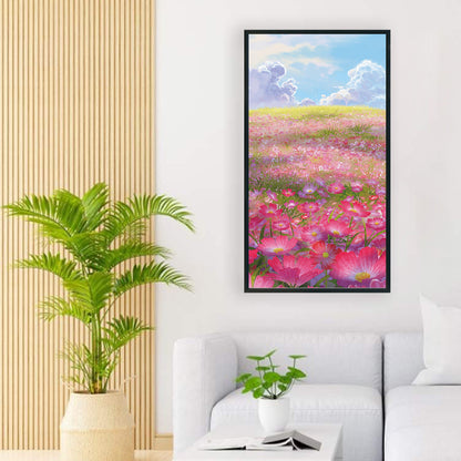 Mountain Wild Flowers And Trees - Full Round Drill Diamond Painting 40*70CM