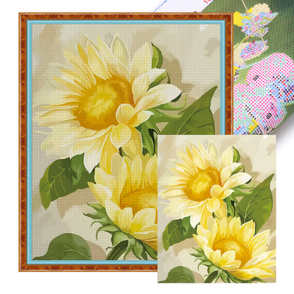 Born Toward The Sun - 11CT Stamped Cross Stitch 50*63CM
