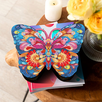 Wood DIY Diamond Painting Jewelry Organizer Box Kit for Adults Kids (Butterfly)