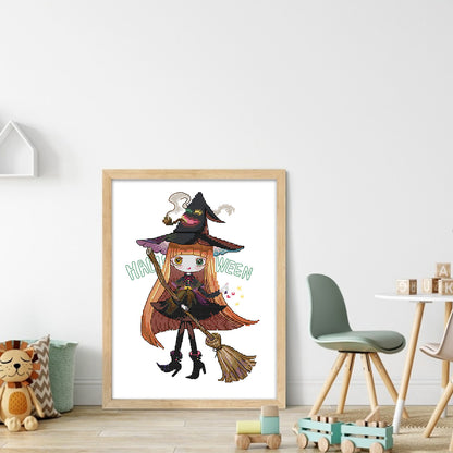 Witch - 14CT Stamped Cross Stitch 27*35CM(Joy Sunday)