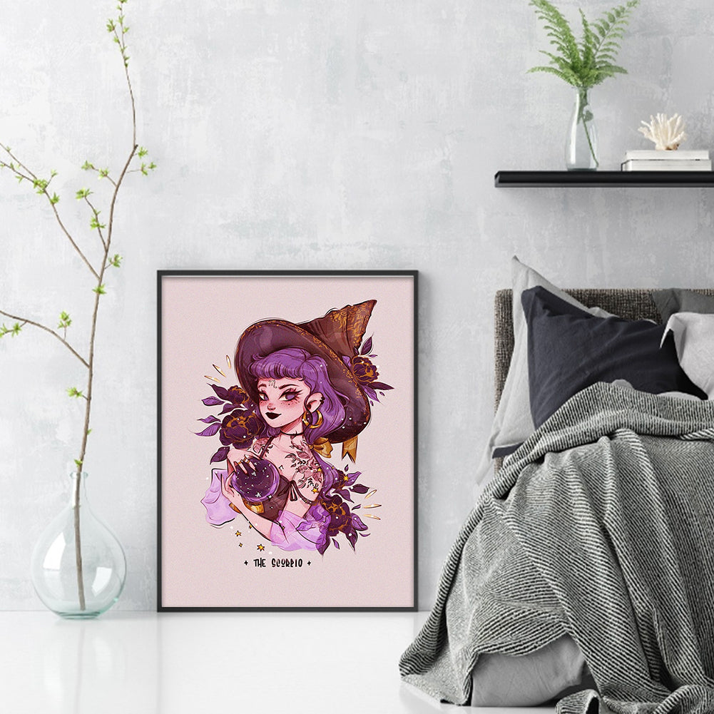 Witch - 11CT Stamped Cross Stitch 40*56CM