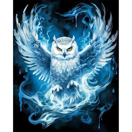 Blue Owl - 11CT Stamped Cross Stitch 40*50CM
