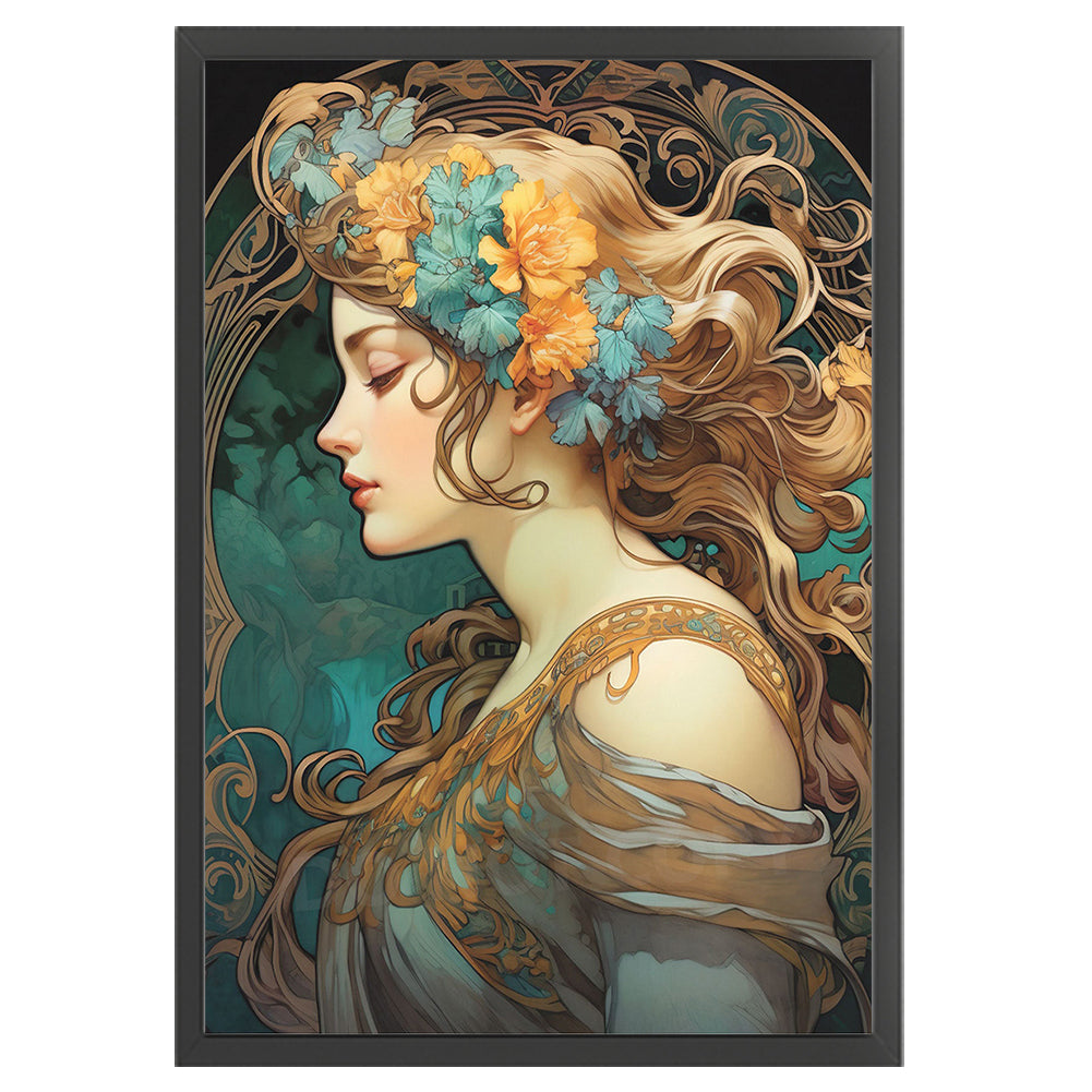 Classical Woman - 11CT Stamped Cross Stitch 40*60CM