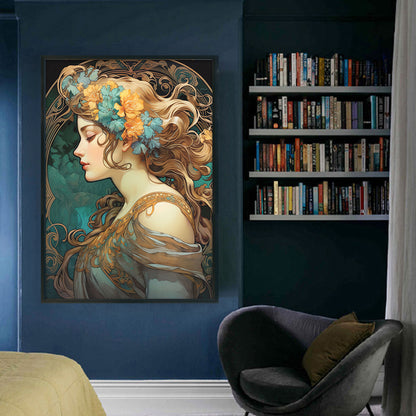 Classical Woman - 11CT Stamped Cross Stitch 40*60CM