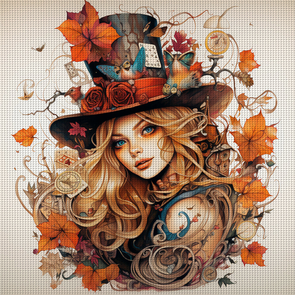 Alice In Wonderland - 11CT Stamped Cross Stitch 50*50CM