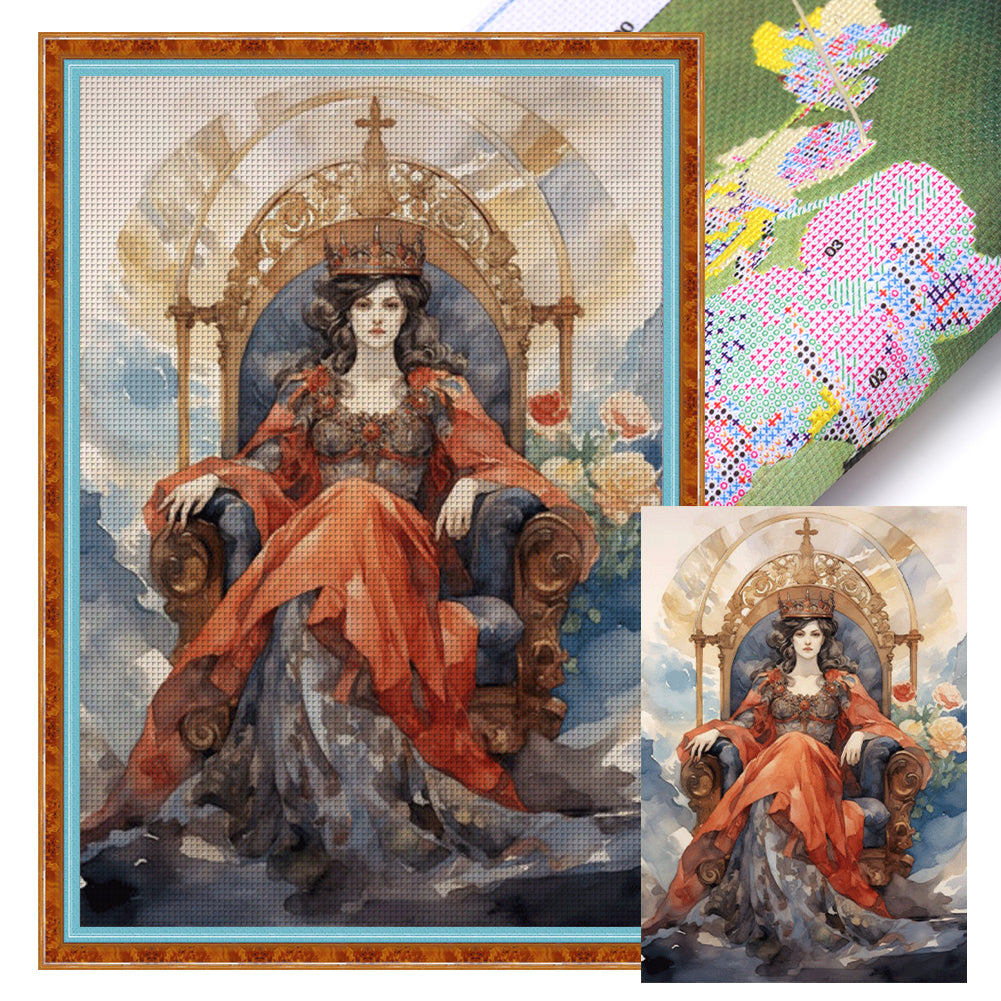 Classical Woman - 11CT Stamped Cross Stitch 50*70CM
