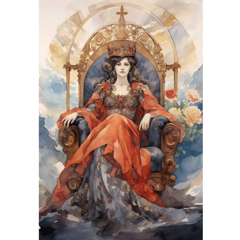 Classical Woman - 11CT Stamped Cross Stitch 50*70CM