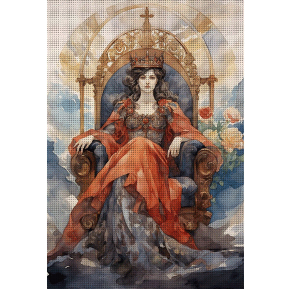 Classical Woman - 11CT Stamped Cross Stitch 50*70CM