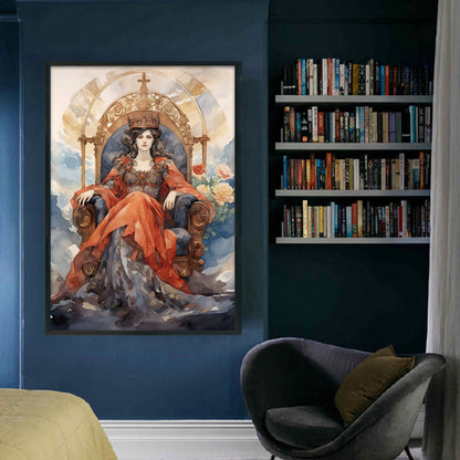 Classical Woman - 11CT Stamped Cross Stitch 50*70CM