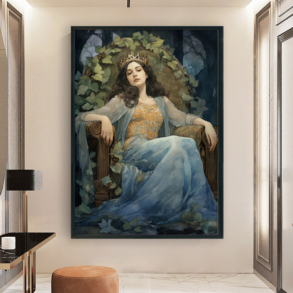 Classical Woman - 11CT Stamped Cross Stitch 50*70CM
