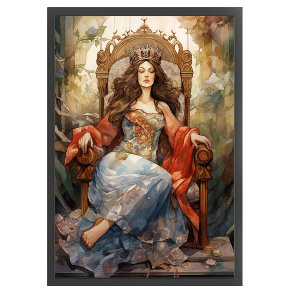 Classical Woman - 11CT Stamped Cross Stitch 50*70CM