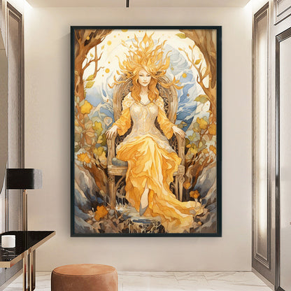 Classical Woman - 11CT Stamped Cross Stitch 50*70CM