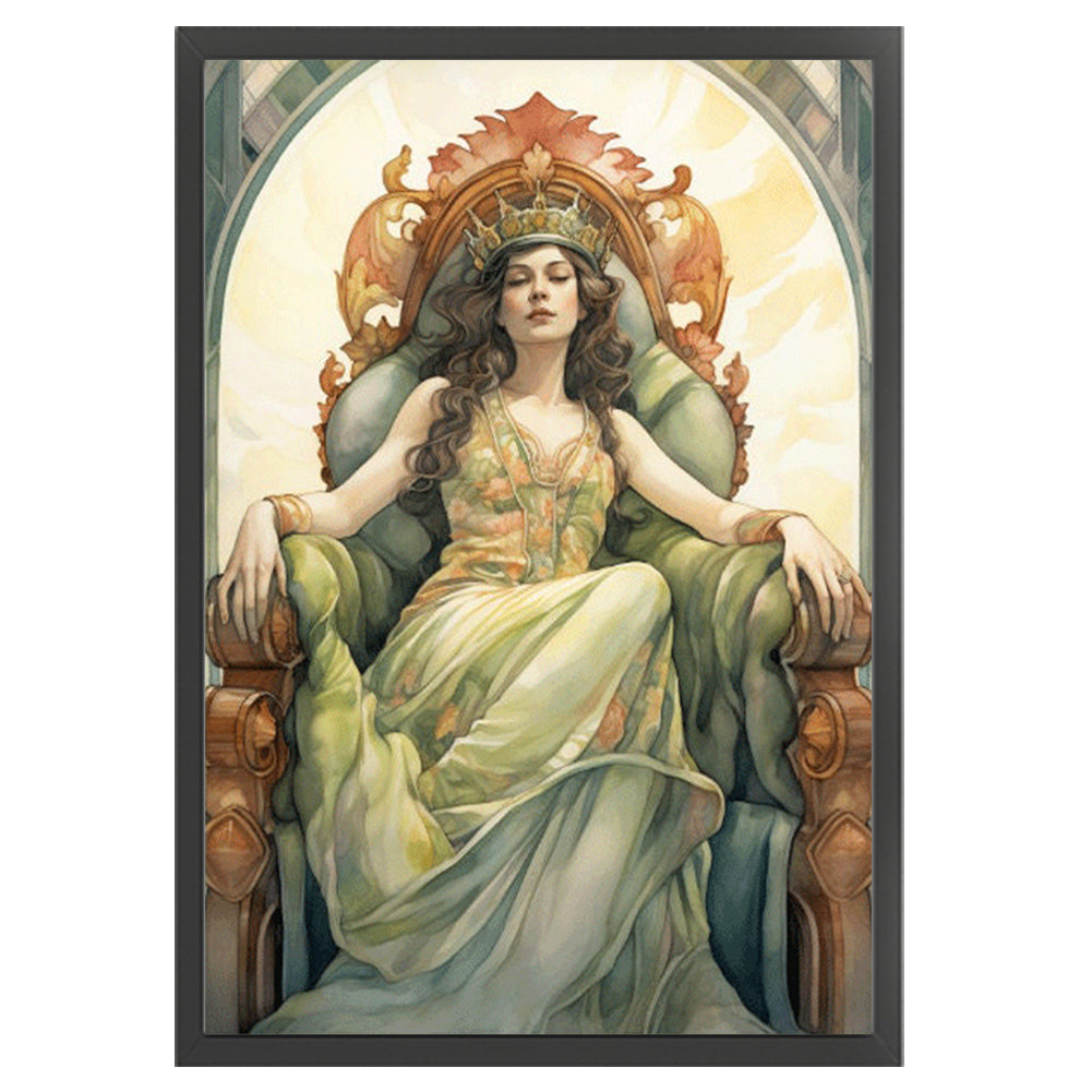 Classical Woman - 11CT Stamped Cross Stitch 50*70CM