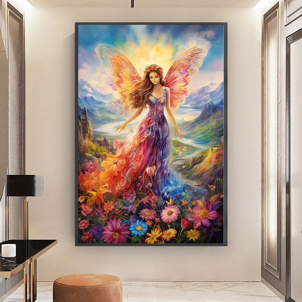 Butterfly Fairy - 11CT Stamped Cross Stitch 50*75CM