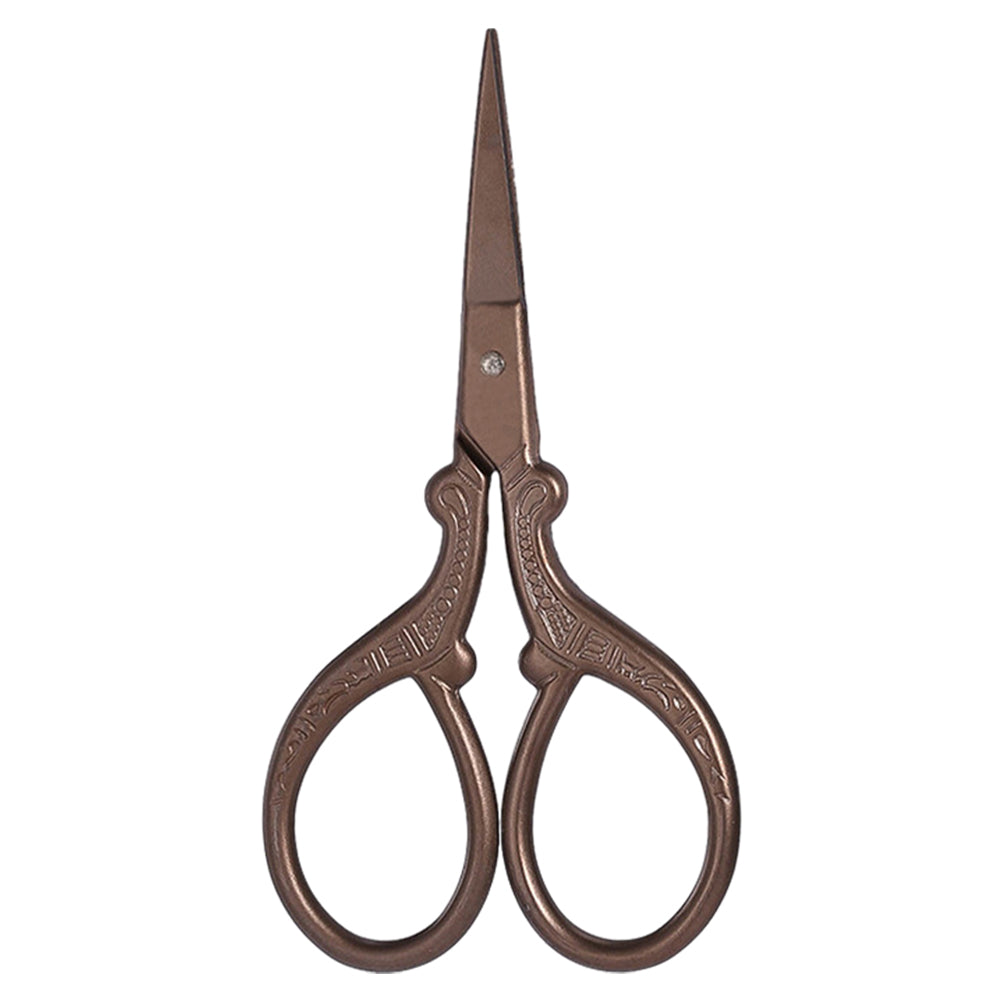 Vintage European Style Scissor Embroidery Scissor 9x4.6cm(Titanium Sharp Head)