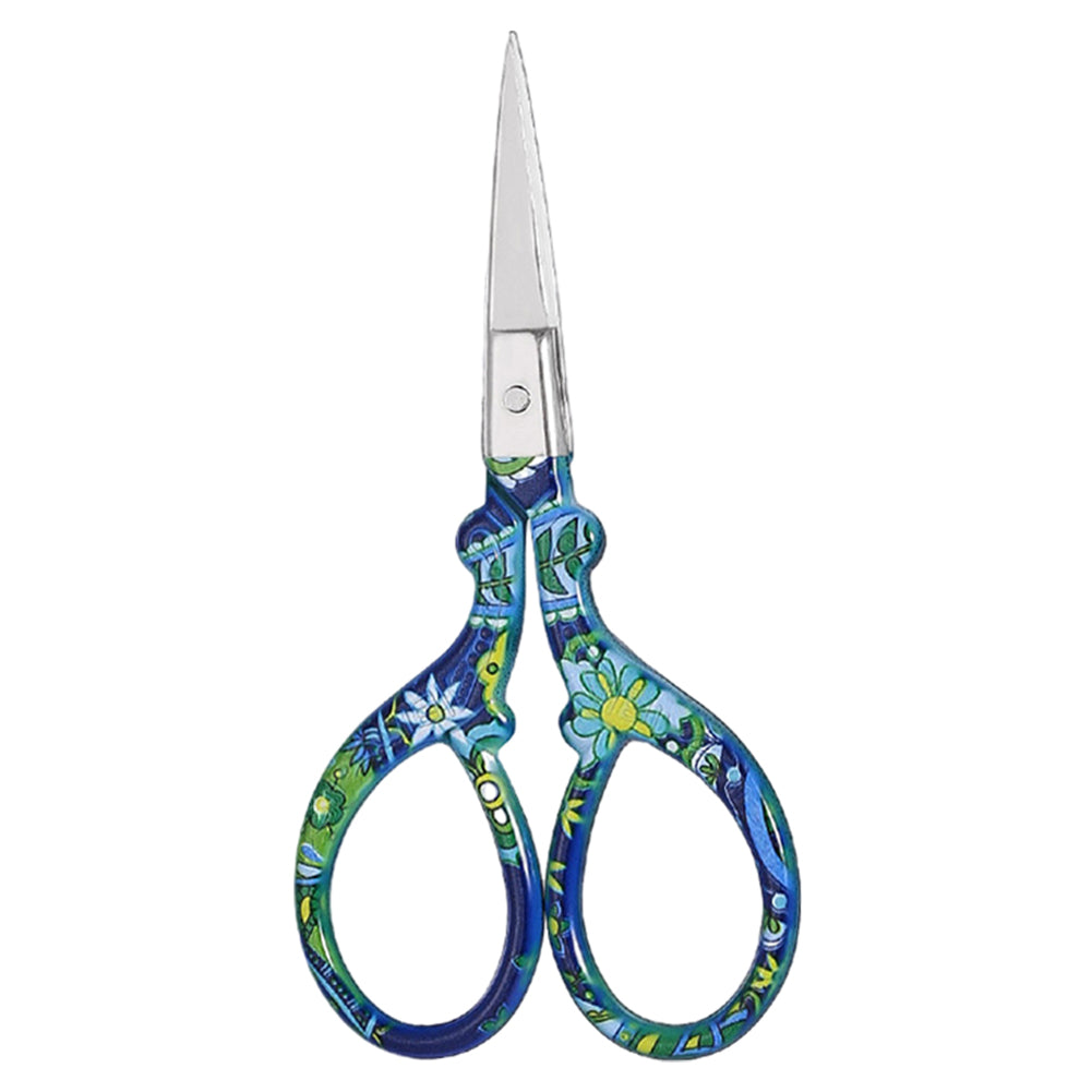 Vintage European Style Scissors Embroidery Scissor 9x4.6cm (Blue Sharp Head)