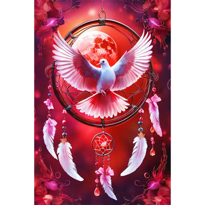 Dream Catcher And Dove Of Peace - Full Round Drill Diamond Painting 40*60CM