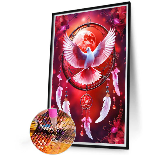 Dream Catcher And Dove Of Peace - Full Round Drill Diamond Painting 40*60CM
