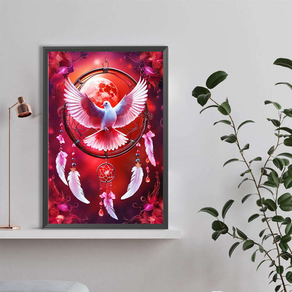 Dream Catcher And Dove Of Peace - Full Round Drill Diamond Painting 40*60CM