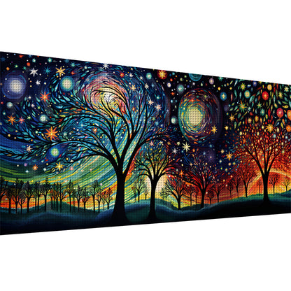 Starry Night - 11CT Stamped Cross Stitch 100*45CM