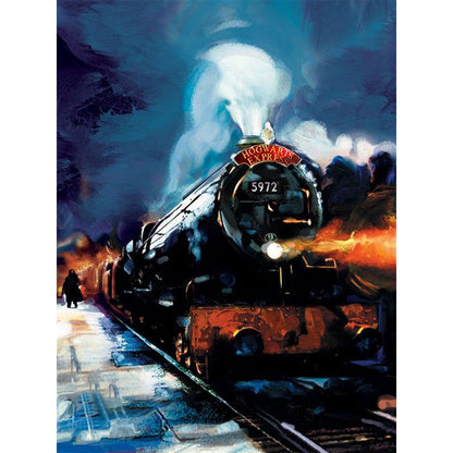 Train - 11CT Stamped Cross Stitch 50*65CM