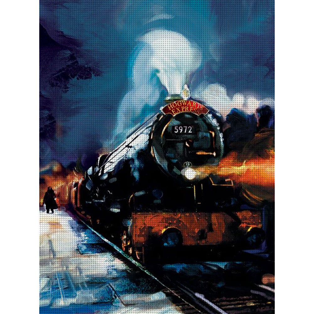 Train - 11CT Stamped Cross Stitch 50*65CM