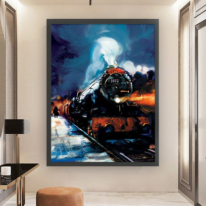 Train - 11CT Stamped Cross Stitch 50*65CM