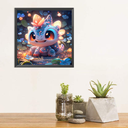 Cute Glowing Dragon - Full Square Drill Diamond Painting 30*30CM