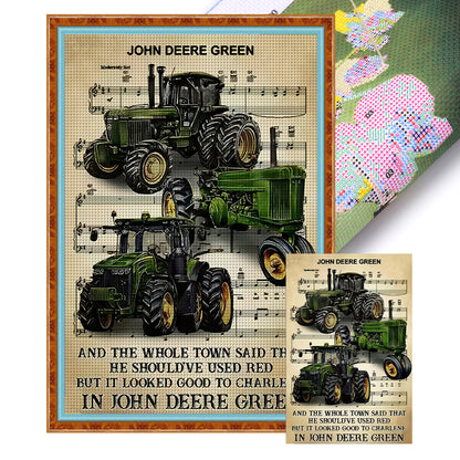 Agricultural Vehicles - 11CT Stamped Cross Stitch 50*75CM