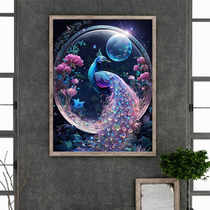 Peacock - Full Round Drill Diamond Painting 30*40CM