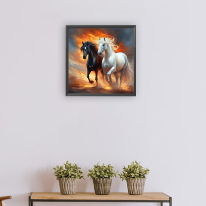 Horses - Full Round Drill Diamond Painting 30*30CM