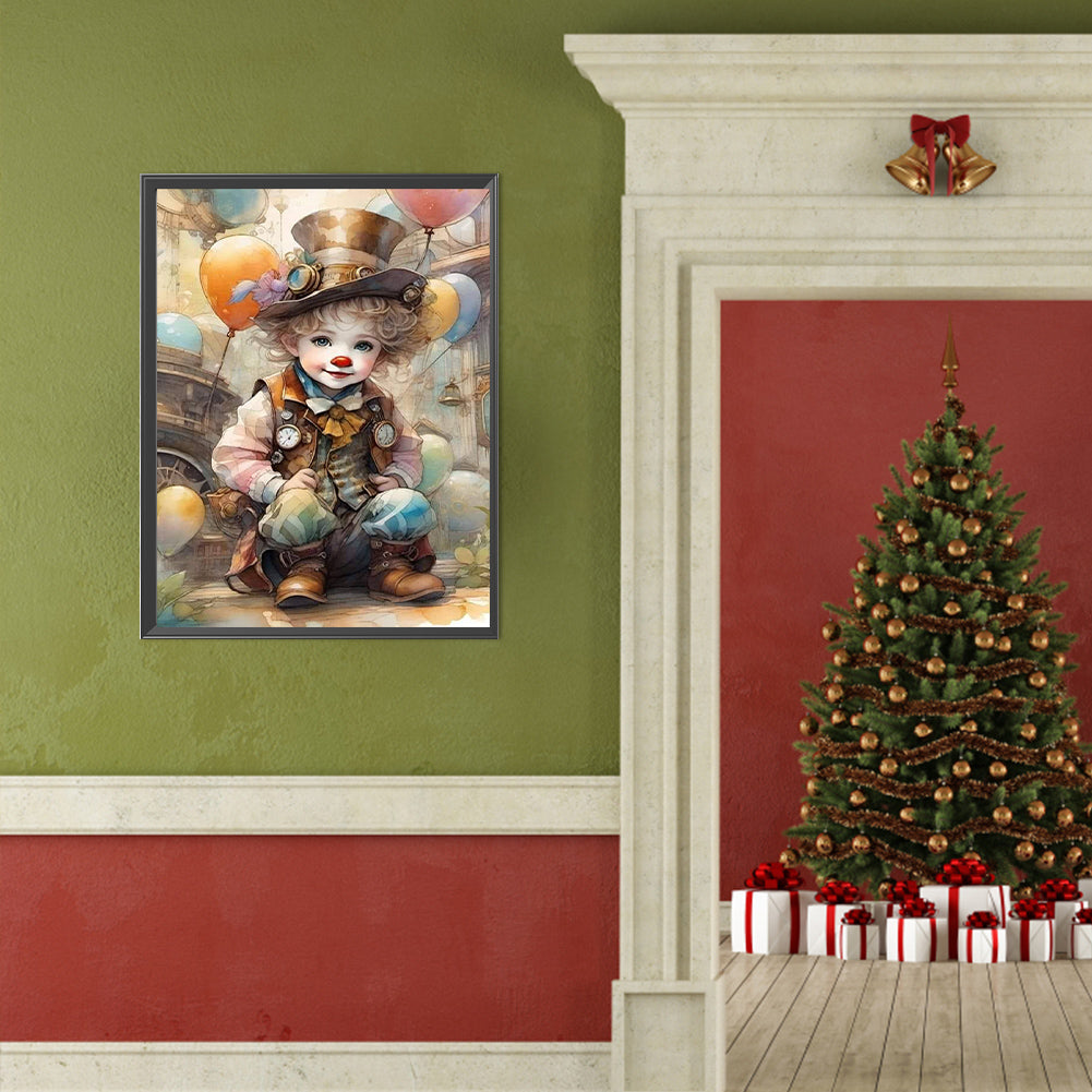 Clown - Full Round Drill Diamond Painting 40*50CM