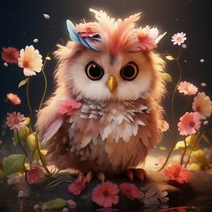 Owl - Full Square Drill Diamond Painting 30*30CM