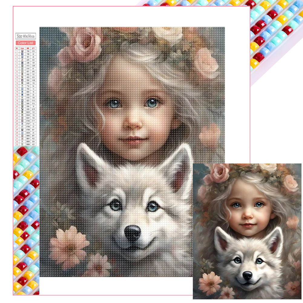 Little Girl - Full Square Drill Diamond Painting 40*50CM