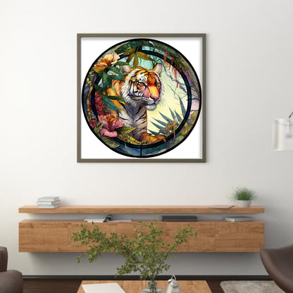 Tiger - 16CT Stamped Cross Stitch 50*50CM