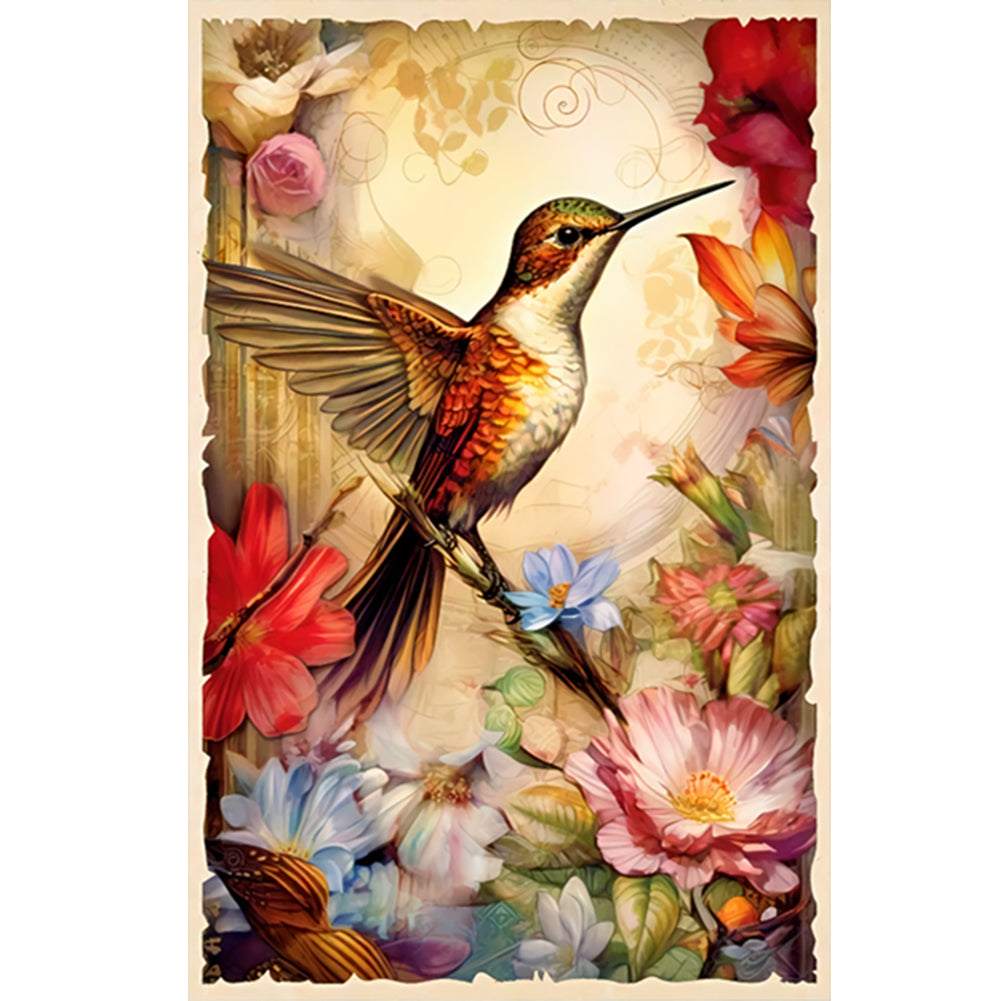 Hummingbird - Full Round Drill Diamond Painting 40*60CM