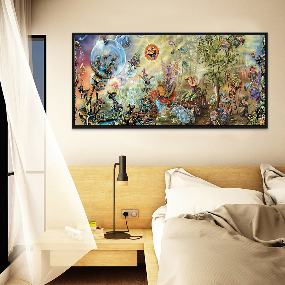 Crazy Wonderland - Full Round Drill Diamond Painting 110*50CM