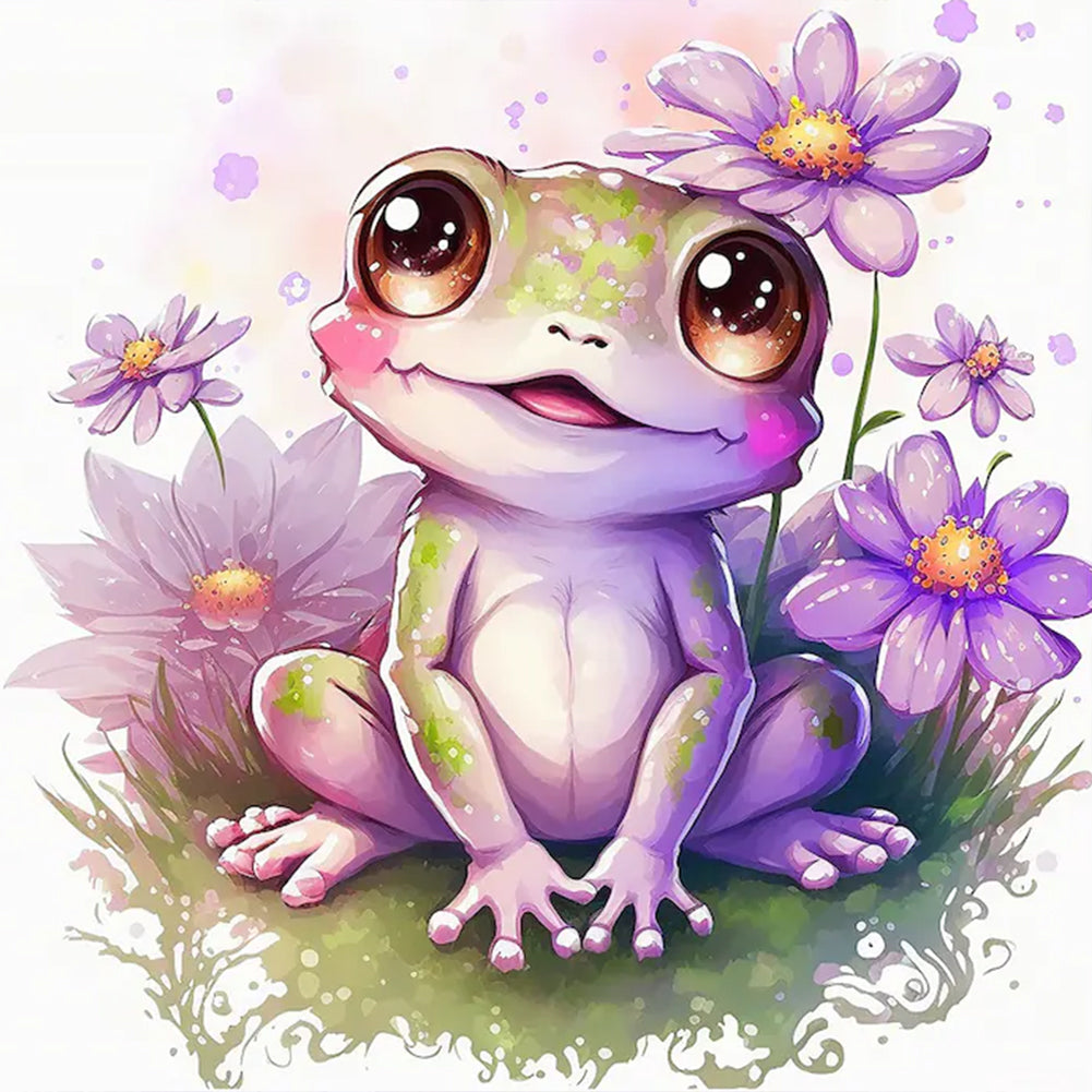 Happy Frog - Full Round Drill Diamond Painting 30*30CM